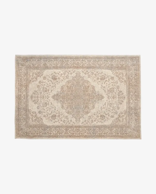 Nordal - PEARL vævet tæppe  -  sand/beige  -  160 × 240 cm