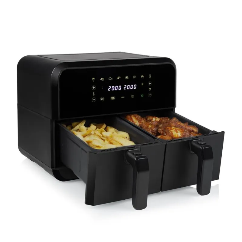 Princess Double Basket Airfryer Double hot air fryer 2.4kW Sort
