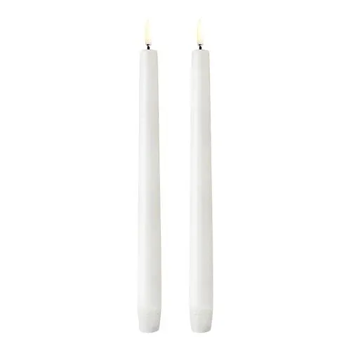 LED Kronelys, Nordic White, Smooth, 2-pack, 2,3x25