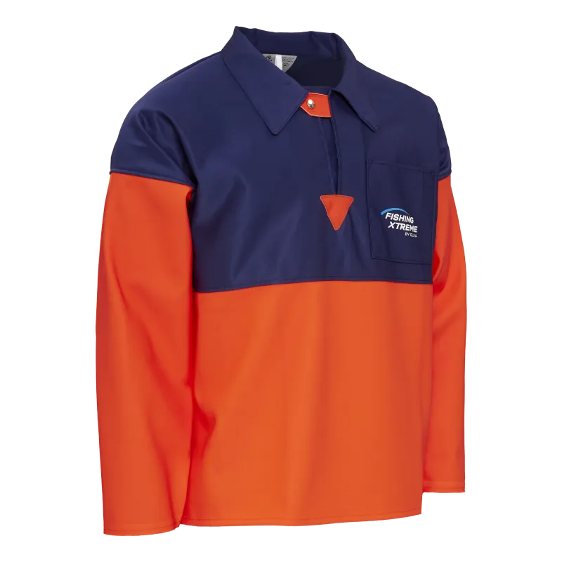 Fishing Xtreme Sommer Busseronne - Fl.orange/Marine - 3XL