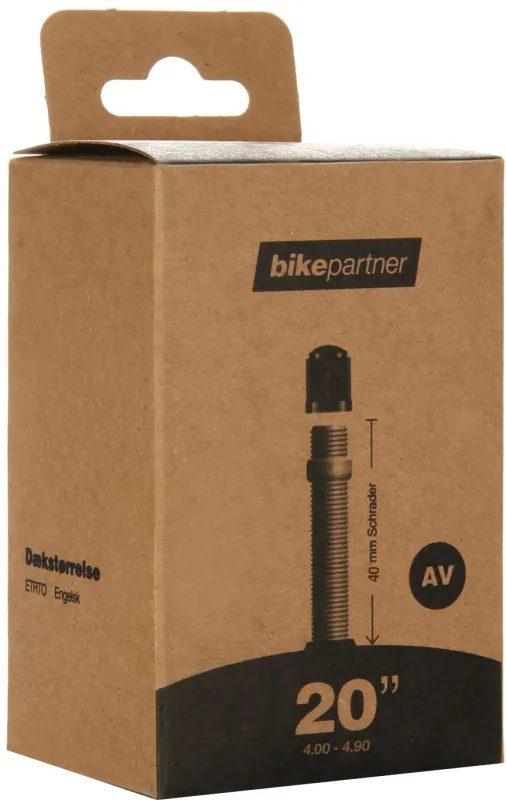 BikePartner Cykelslange 20x4.00-4.90 AV 40mm