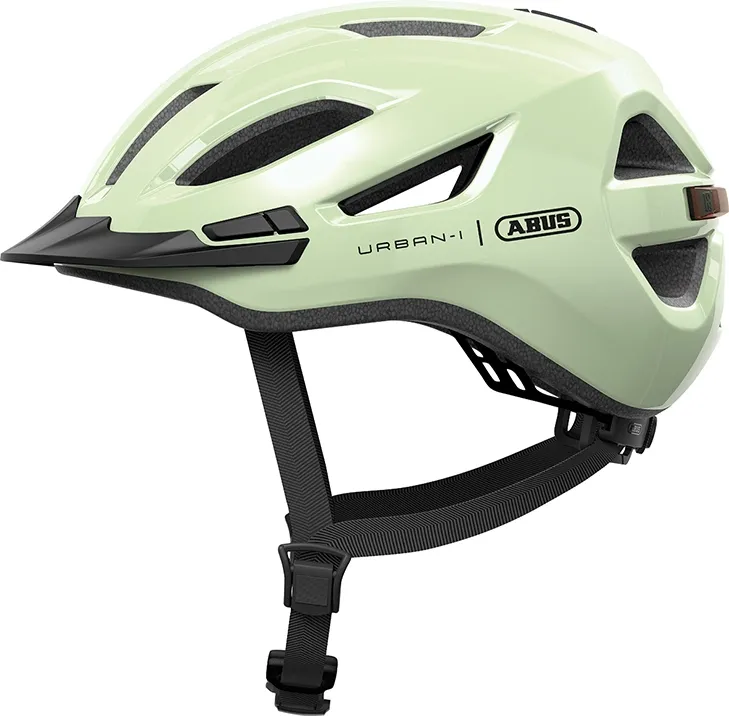 Abus Hjelm Urban-I 4.0 m. LED - Pistacchio Green