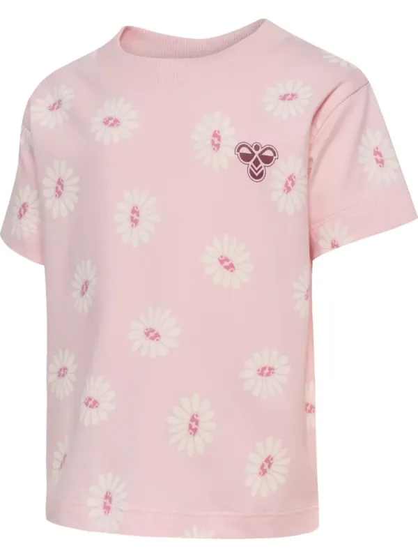 Blomster T-shirt - Pale lilac - 92