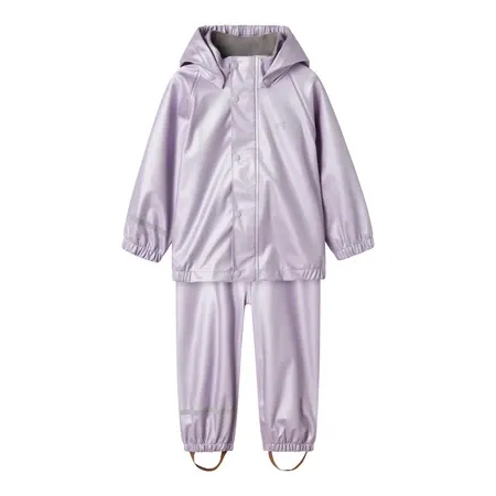NAME IT Regntøj Dry10 Metallic Misty Lilac