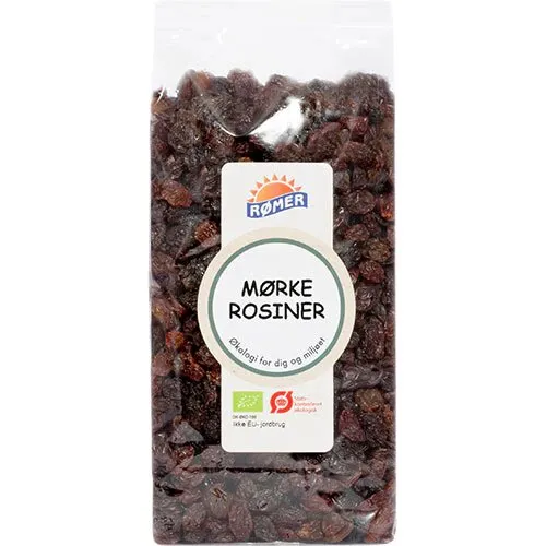 Rosiner mørke Øko. - 500 gram