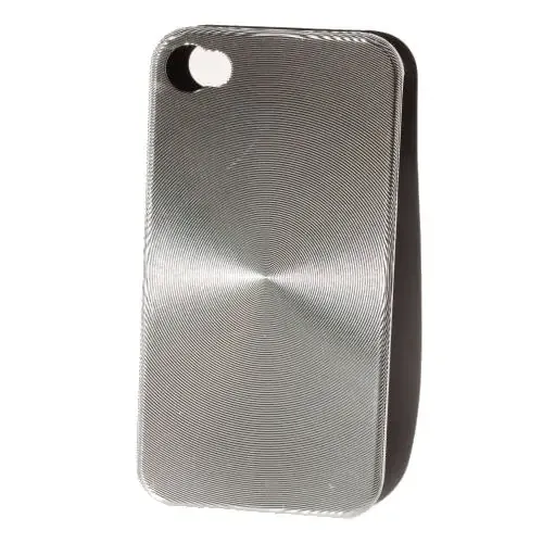 iPhone 4 "CD-style" cover. Silver.