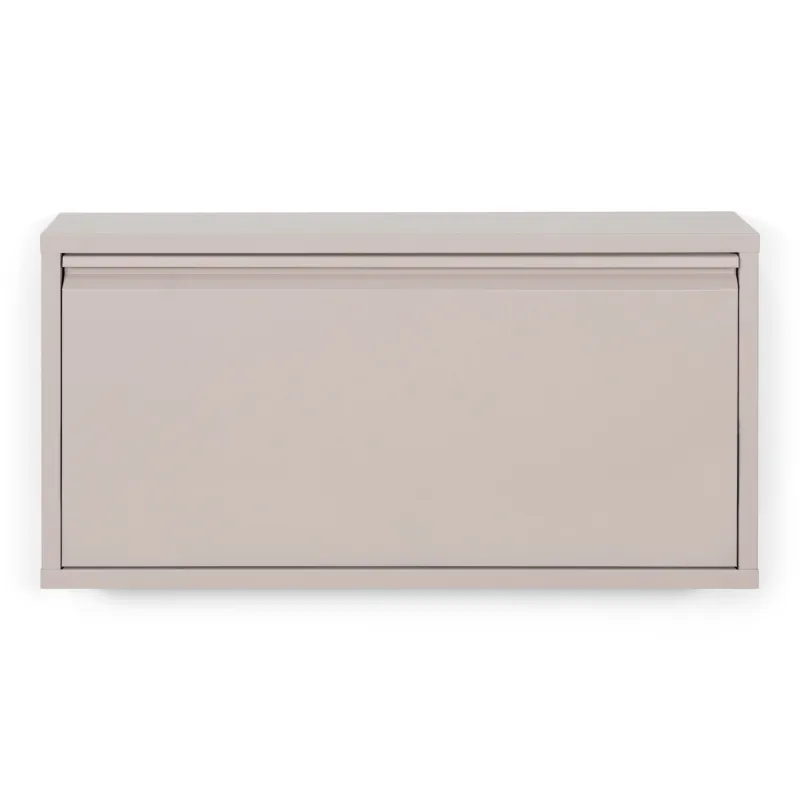SPINDER DESIGN Billy 1 skoskab MAXI, m. 1 låge - rektangulær - taupe stål