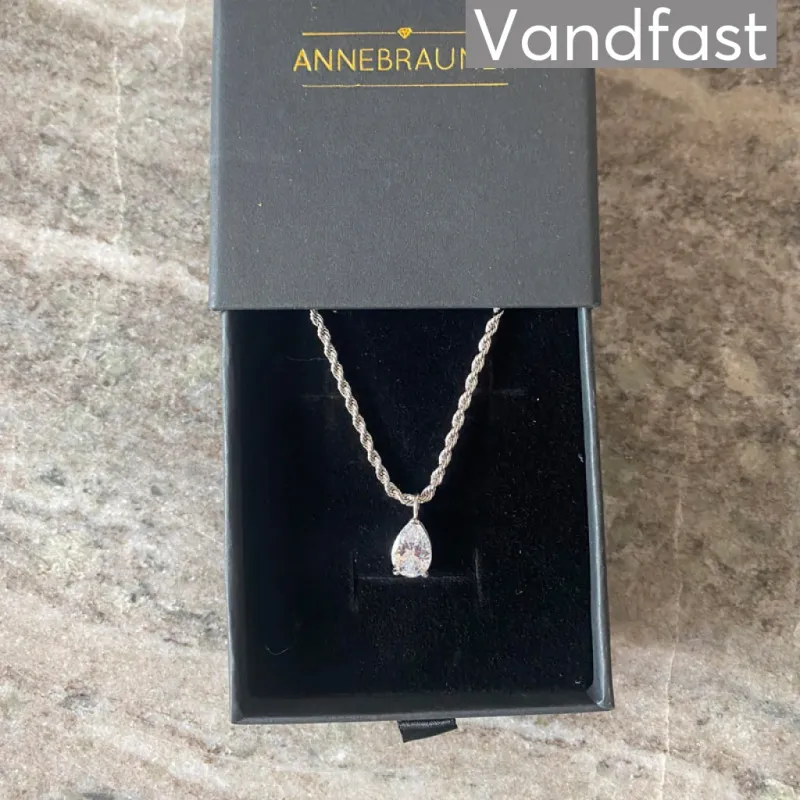 ANNEBRAUNER Swirl Drop Halskæde