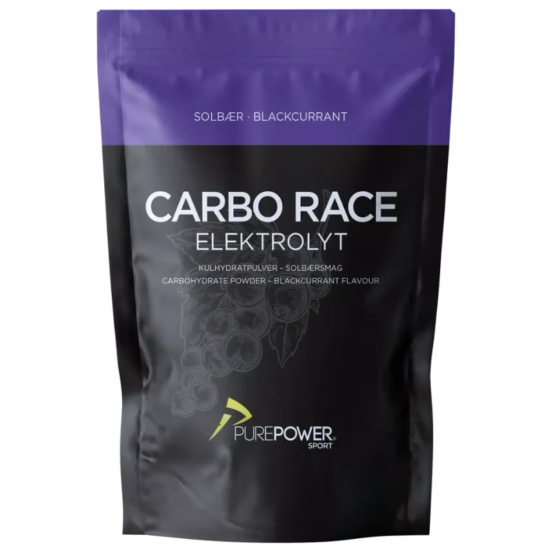 PurePower Carbo Race Elektrolyt Solbær (1 kg)