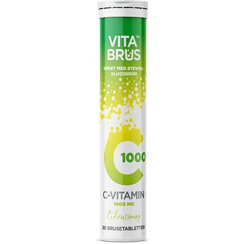 C-Vitamin brusetabletter - Citrussmag - 20 tabletter