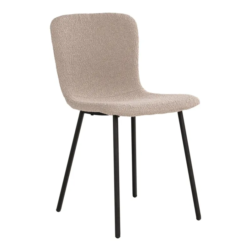 House Nordic - Halden Spisebordsstol - sæt af 2, beige