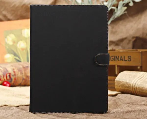 Lækkert ruskinds cover til iPad Mini 2 & 3. Sort.
