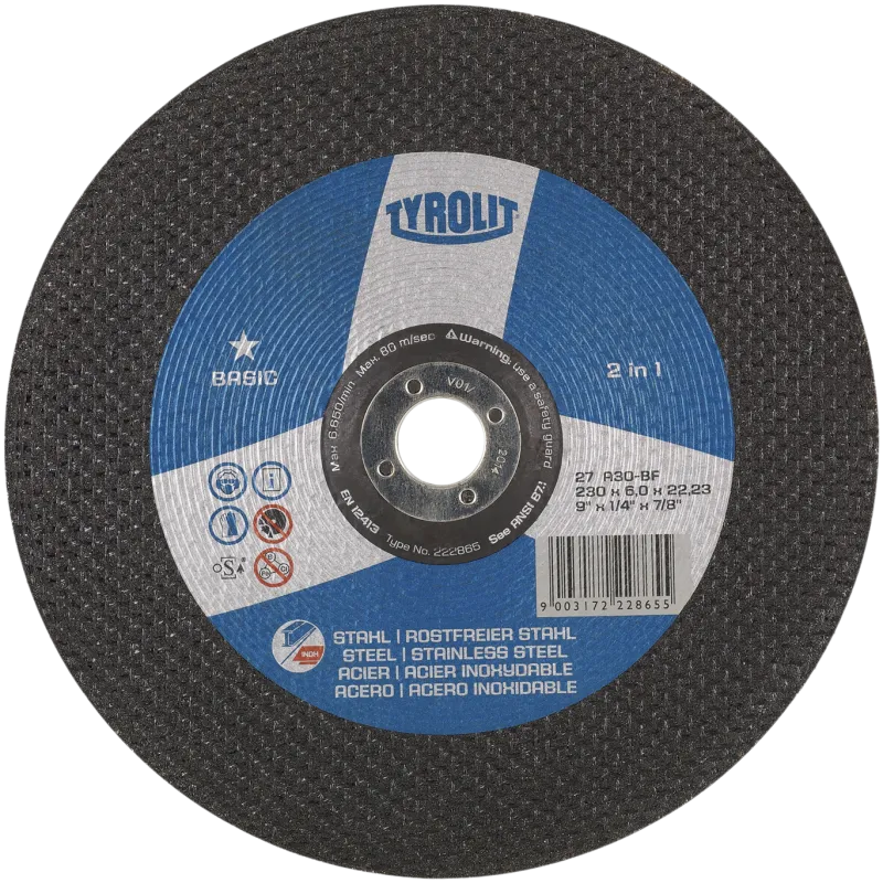 Skrubskive Basic 27C ø178×4,3 A30Q-BF