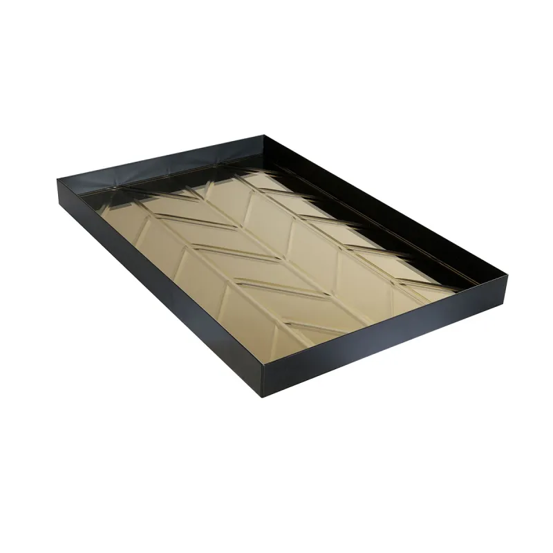 HERRINGBONE Spejlbakke - Bronze - 20,5x31 cm