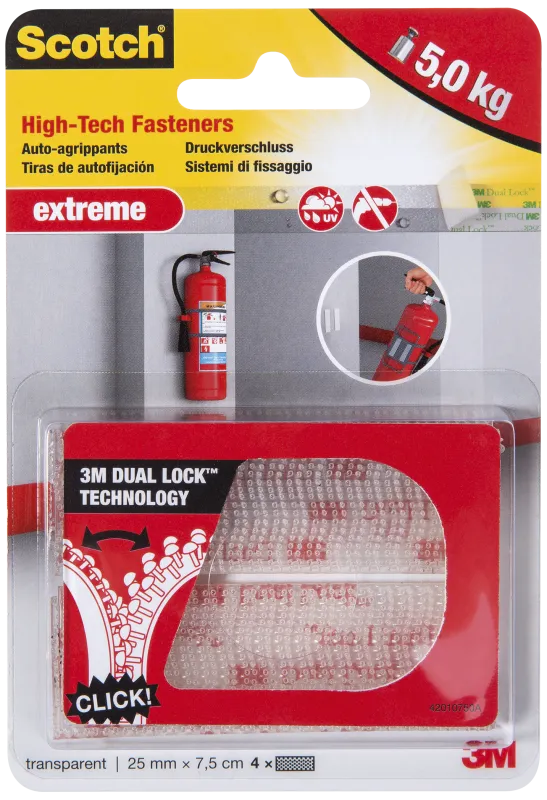 Scotch ekstrem burrebånd klar 2×2 strips 25×75mm
