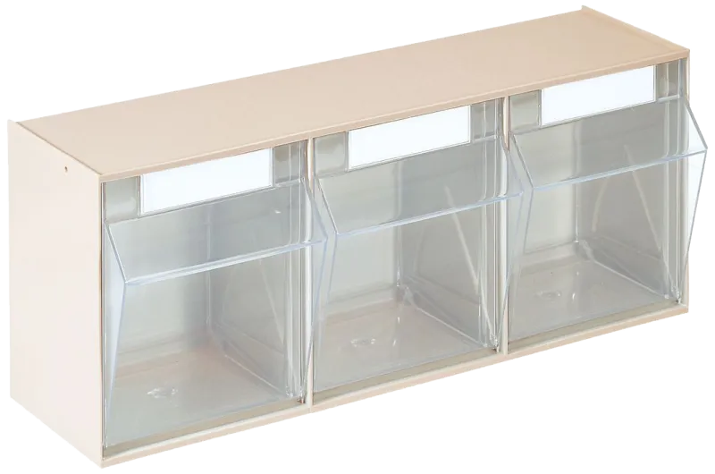 WEZ tiltboks 600×242×163mm, 3 rum, beige