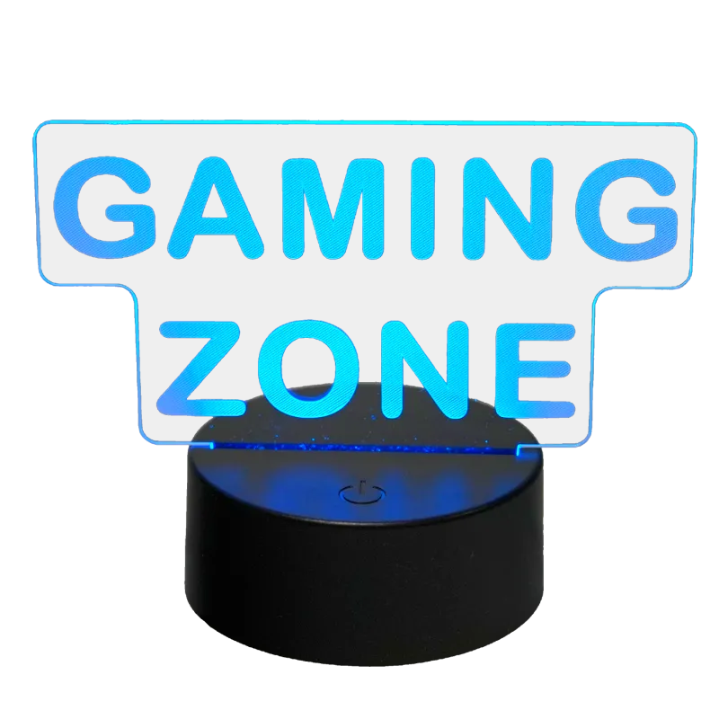 MECHARITE 3D LED Lampe - Gaming Zone - GEEKD.dk