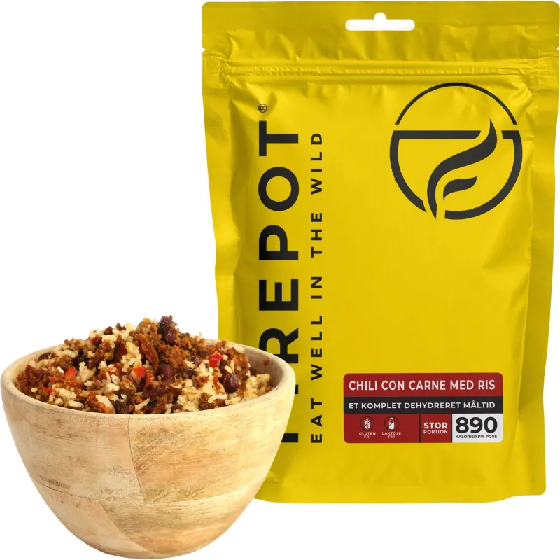 Firepot Chili con Carne med Ris, frysetørret mad, XL