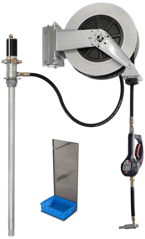 Oliesæt f/208ltr fad, pneum. pumpe & digitalpistol