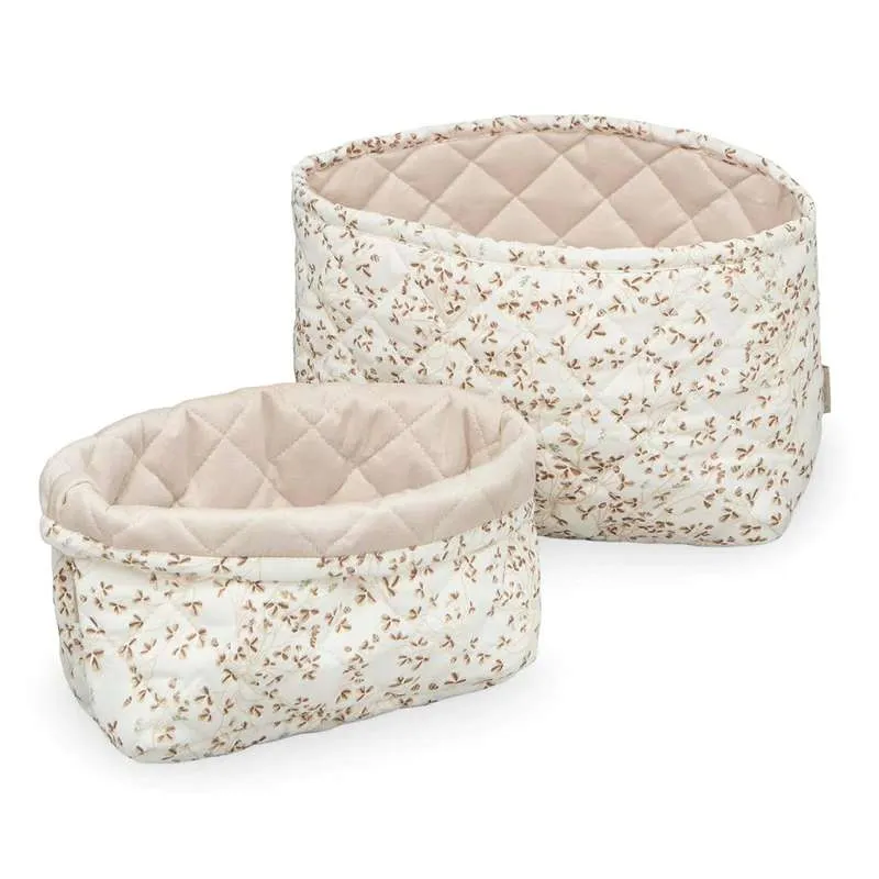 Cam Cam Copenhagen Quiltede Opbevaringskurve - 2 stk. - OCS - Lierre/Almond