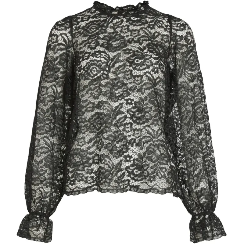VILA Dame Bluse VIVera - Black
