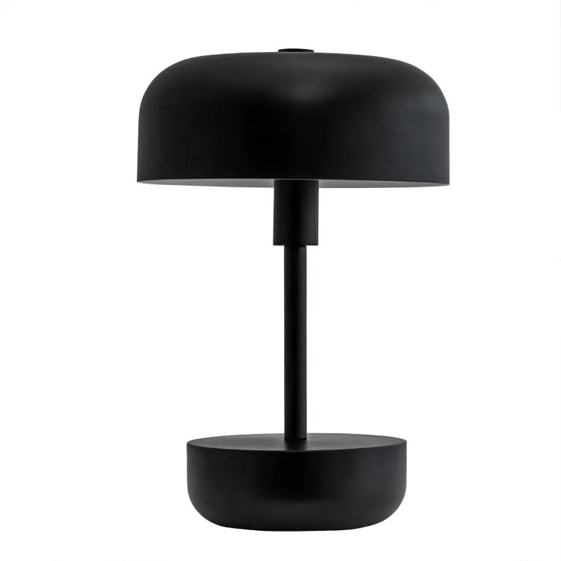 Dyberg larsen Haipot genopladelig LED bordlampe, sort
