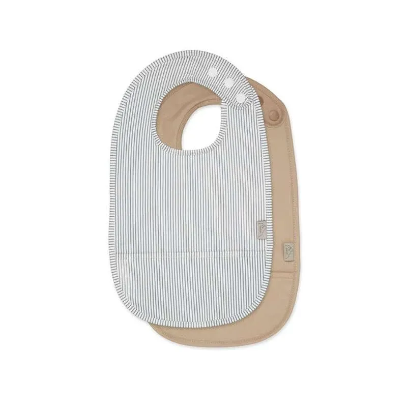 Cam Cam Copenhagen Hagesmække m. Lomme - 2-pak - Classic Stripes Blue