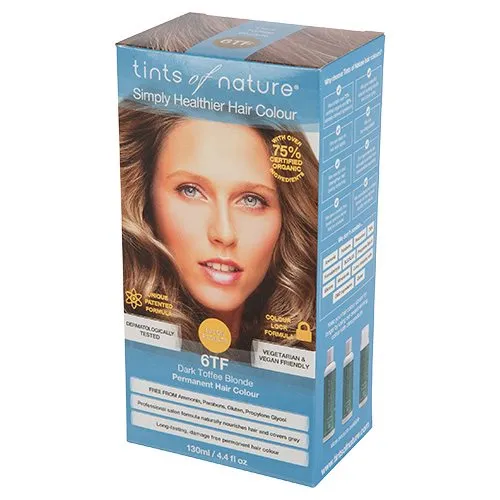 Tints of Nature Hårfarve 6TF Dark Toffee Blonde - 130 ml.