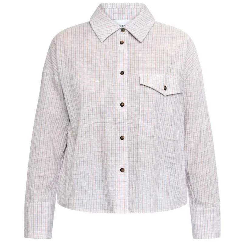 SISTERS POINT dame skjorte VIBEKE - Soft rose check