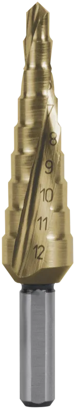 Trappebor HSS-TiN spiral.str09/4-12