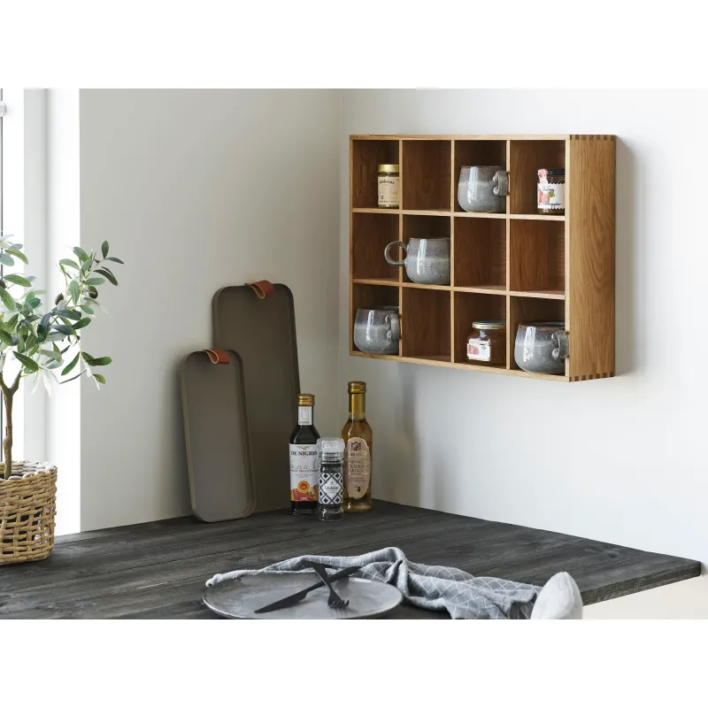 House Nordic - Soria Væghylde  -   Egetræ  -  39x11x51 cm