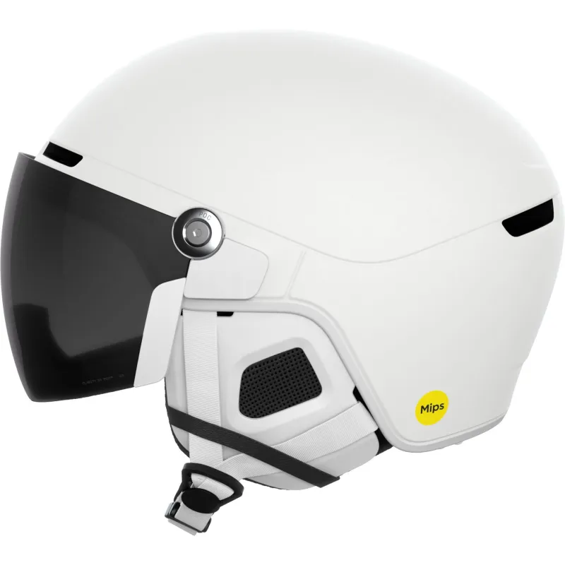 POC Obex Visor, skihjelm med visir, hydrogen white