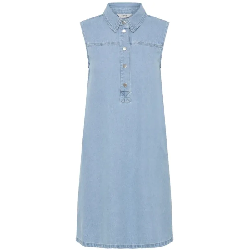 B.YOUNG dame kjole BYKAPUCA - Light Blue Denim