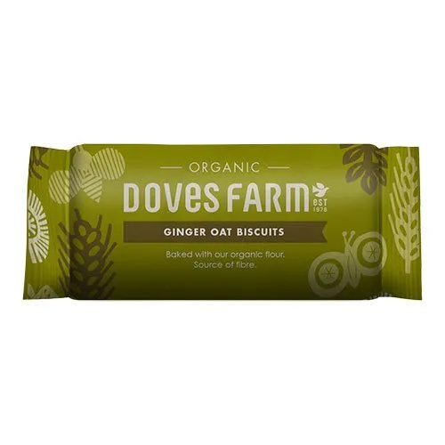 Ginger Oat Biscuits Økologisk - 200 gram