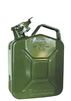 Jerry can 5 liter i metal 0,6 mm - grøn