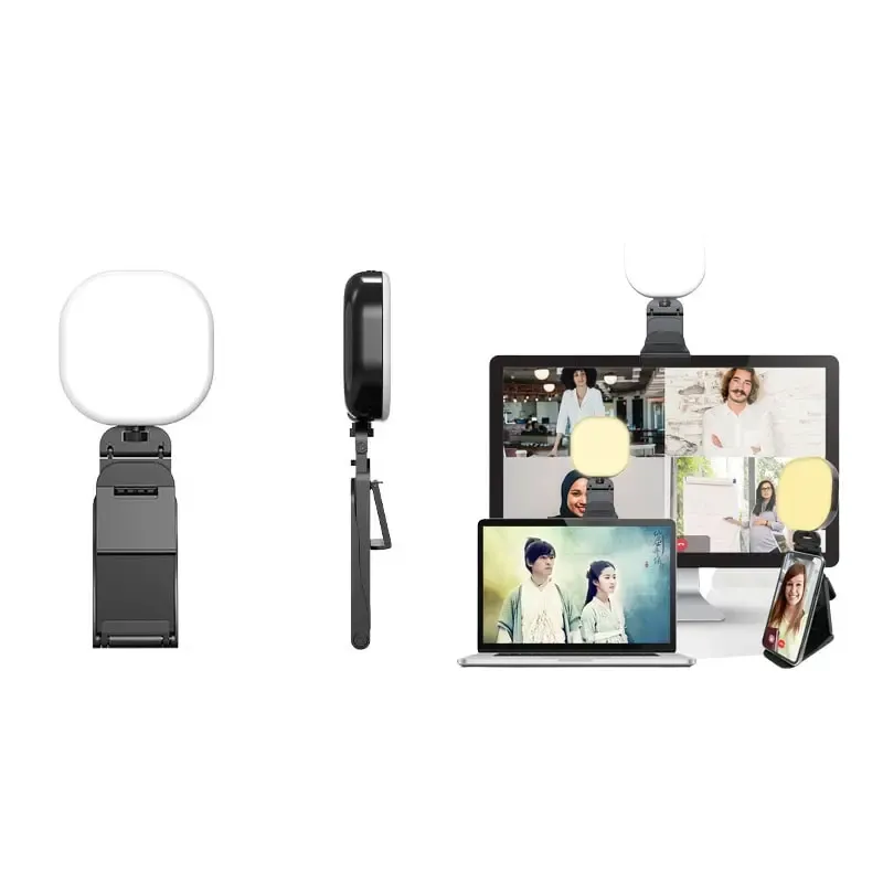 F-610 Multifunktionel LED videobelysning til live streaming. 5 farver og 5 niveauer.
