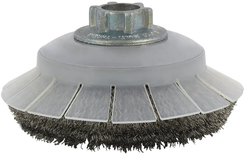 Keglestålbørste 28KDW 100×20×M14-2 E0,3INOX SHIELD