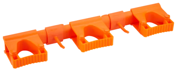 Vikan Hygiejnisk Fleksibelt Vægophængssystem, 420 mm, Orange