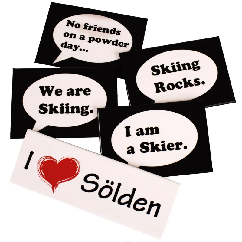 Tavle/kølemagneter, I love Sölden