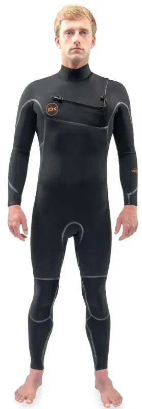 Dakine Cyclone Chest-Zip Full Suit Våddragt Herre (4/3 mm) - Sort - S
