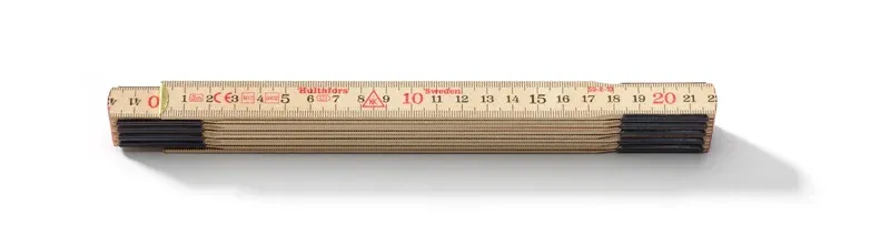 Tommestok 59-2-10 gradering mm/mm,  2 m og 10 led