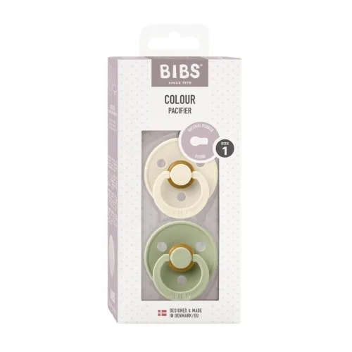 Bibs Colour - 2-pak, Str. 1 (0-6 Mdr.), Rund - Latex,