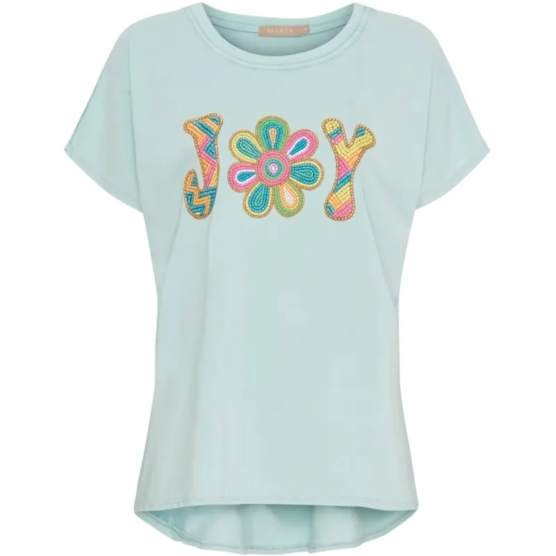 Marta du Chateau dame T-Shirt MdcVilja 23049Joy - Aqua