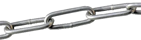Langleddet kæde DIN763 varmgalv. 10mm