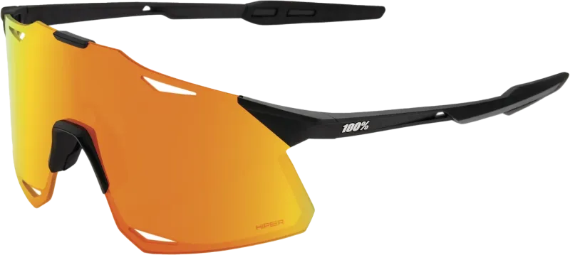 100% HYPERCRAFT - Matte Black - HiPER Red Multilayer Mirror Lens