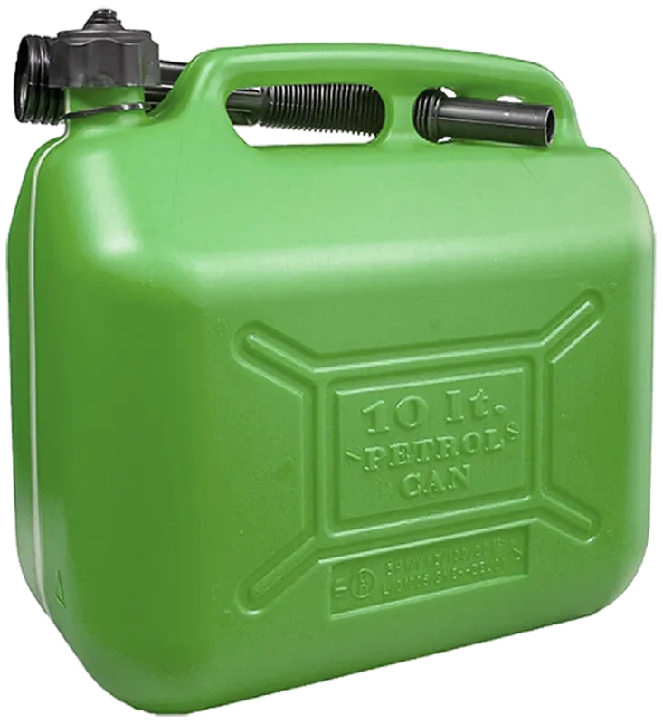 Sprehn benzindunk heavy duty, grøn plast 10ltr