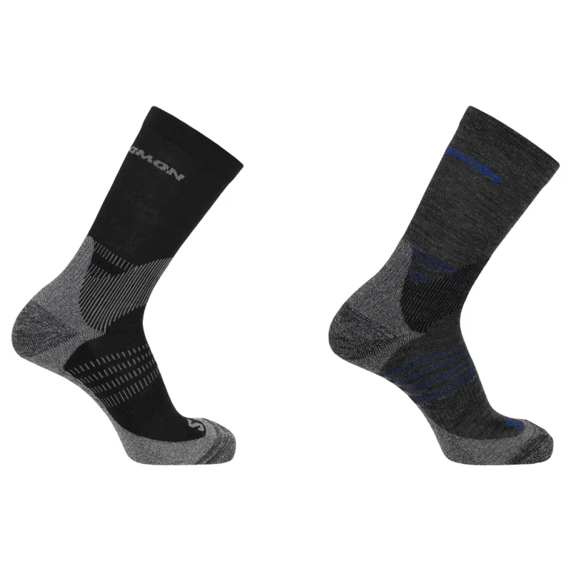 Salomon X Ultra Access Crew 2-Pack, vandrestrømper, sort