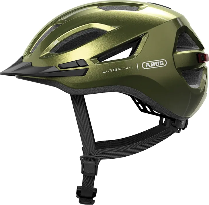 Abus Hjelm Urban-I 4.0 m. LED - Pepper Green
