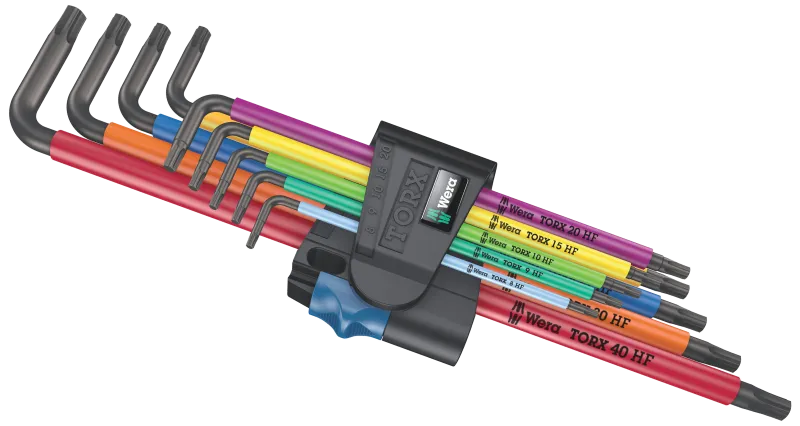 Stiftnøglesæt 967/9 TX XL HF1 multicolour, 9 stk