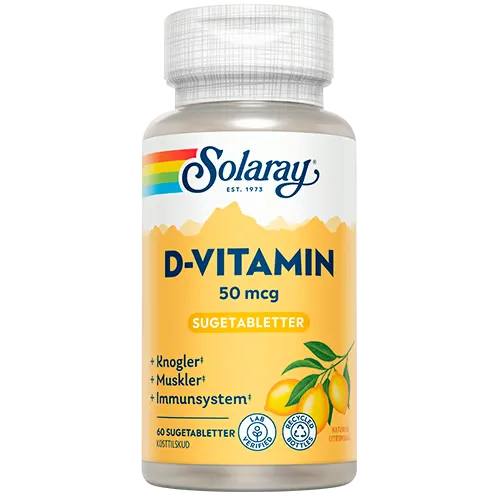 Solaray Vitamin D 50 mcg (60 sugetabl.)